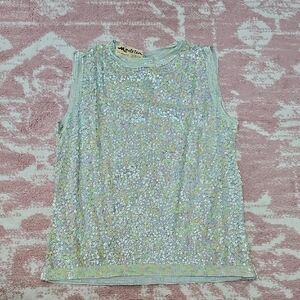 Modelia Vintage Sequin Tank Top